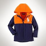 【並行輸入】RALPH LAUREN(ラルフローレン) キッズ ウィンドブレーカー/ジャケット 前フルジップ フード付き ビッグポニー 2T（95サイズ）