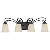 Sea Gull Lighting 88938BLE-12 Baskerville-One Light Outdoor Wall Mount, Black Finish with Clear Beve