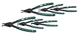 S K Hand Tools SKT7600 Convertible Retaining Ring Pliers Set - 6 Pieces