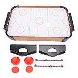 卓上エアホッケーゲーム、卓上エアホッケーテーブルレジャーパズルインタラクティブおもちゃ、強力な空気、ポータブルエアホッケー、床、卓上、または寮の部屋でのプレイに最適です。