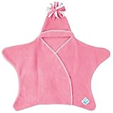 Tuppence & Crumble タッペンスアンドクランブル 星型アフガン Star Wrap スターラップ 0-4ヶ月用 ローズピンク