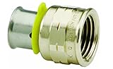 Viega PureFlowブロンズPex押しアダプタwithメス1 / 2インチby 3 / 4インチ押しX Female Npt 2 Pack 2