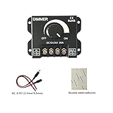 12 V 24 V 30 A LED減光コントローラコントロールシングルカラーLEDストリップ照明ランプリボンライトブラックボタンの明るさ