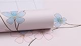 【DIY 壁紙シール10メートル】 壁紙 ウォールステッカー のり付き 補修 保護 板壁 花がら 粘着シート 防水 無地 賃貸 部屋 トイレ キッチン 輸入壁紙 北欧 民泊,シェアハウス,装飾インテリ