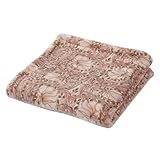 nishikawa 【 西川 】 モリス ギャラリー あったかハーフケット ひざ掛け 140X100cm 洗える ピンパーネル 2枚合わせ 冬 リバーシブル ピンク FQ74605014