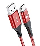 【3M】USB Type C ケーブル【QC3.0対応急速充電】 USB-C & USB-A 3.1A USB C ケーブル,Pixel,usb type-c機器と互換性があり (赤)