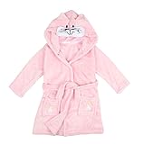 Winthome バスローブ 子供 バスタオル キッズ 部屋着 パジャマ 女の子 お風呂上がり もこもこ フード付き (猫＃90)