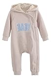 EOZY ベビー ロンパース スウェット 長袖 赤ちゃん用 カバーオール フード付き ジャンプスーツ 女の子 男の子 ベビー服 春秋着 オフホワイト 12-18M