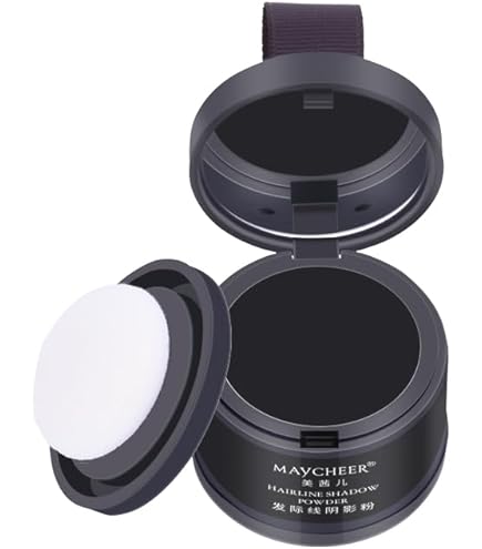 Amazon | ポンポンヘアシャドウ ダークブラウン/ウォータープルーフ/小