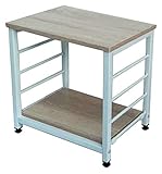 UNE BONNE(ウネボネ)サイドテーブル 収納 棚 スチールラック ラック 棚板 シェルフ おしゃれ 北欧 ミニテーブル コーヒーテーブル モダン 寝室 ナイトテーブル 一人暮らし 家具 机 テーブル かわいい 幅40 オーク