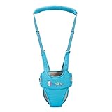 赤ん坊の幼児ベルト、綿の通気性のバスケットタイプ安全な旅行幼児ベルト,Blue