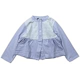 《春夏対応》 SUCRE(シュクル) 杢ストレッチ天竺長袖カーディガン 110cm/パープル NO.F-473085