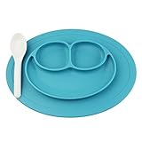 子供用　テーブルウェア　ワンピース　プレースマット　シリコン　プレート　トレイ　ランチ　食品ホルダー