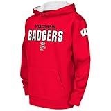 子供用Wisconsin Badgers Poly用プルオーバーパーカー レッド