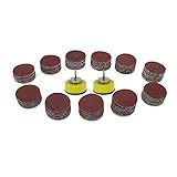 AUTOTOOLHOME [ 合計112枚] サンディングディスク サンドペーパー 25mm 直径 3mmシャフトバッキングパッド付 研磨 仕上げアクセサリー ツール 金属鉄の木の壁に合う 回転工具部