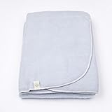 LANACare Organic Merino Wool Toddler Blanket, Light Blue by LANACare