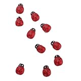 100個ミニチュア・レディーバード・レディバグガーデン・オーナメント・フィギュア・フェアリードールハウス・デコレーション