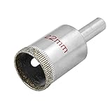 uxcell ホールソー　穴あけ　ガラスダイヤモンドカッター用品　丸型　穴直径22mm　1個入り