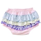 【CHIP＆CHERRY】POP　HOP　トリプルラッフルブルマー　　フェアリー　ダスト　ピンク地　80-95cm