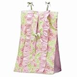Flower Basket Pink/Green Diaper Stacker by Bacati [並行輸入品]