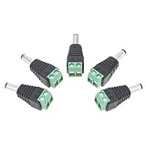 LexBlue(TM)5050 3528 5730 5630 LEDストリップライトとG4電球のための5パソコンDC電源男性プラグアダプターコネクター