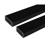 安田 アルミ角パイプ 2m 1.5x15x30mm ブラック 2本組