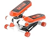 RYAKOIM ステッパー足踏み 健康ステッパー 踏み台 健康足踏み器 健康器具 ストレッチボード ステッパー 静音 サイドステッパー ツイストステッパー 負荷調節可能 静音設計 有酸素運動 筋ト 体幹トレーニング レ 美脚 脂肪燃焼 室内 ダイエット器具 (MIMオレンジホワイト)