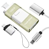 128GB 4in1 Phone USBメモリ【アプリ不要・アルバムから写真保存】 USBメモリType-C搭載 データ保存 外付けメモリ iOS/USB/Micro USB/Type-C 外付けストレージ 大容量 高速 データバックアップ スライド式 スマホ容量不足解消 USB-C ケーブルやストラップ付 グリーン