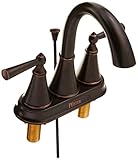 Pfisterサクストン2-handle 4インチCentersetバスルーム蛇口、トスカーナブロンズ