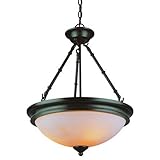 Trans Globe Lighting 3365 ROB 3-Light Large Pendant Light Fixture, Rubbed Oil Bronze [並行輸入品]