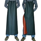 【NET-O】防水エプロン 作業がしやすい 長持ち 足元まであり 【黒】