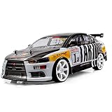 ziuuihu 2.4Ghzラジコンカー 70km / h高速ドリフトレーシングカー 1/10電気自動車、 4WDオフロードRC車両 2つのバッテリーで 男の子と大人のためのおもちゃの車 (ダークグレー)