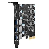 Farboko USB PCIeカード 25W電源 5ポート（USB Aポート×3、Type-Cポート×2）