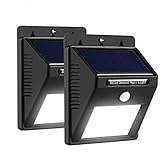 (２パッケージ) 16 LED ソーラーライト ソーラー壁掛けライト 太陽発電 省エネ 人感センサーライト 防水等級IP64 防雨 屋外照明 /車道/ガーデン/庭先/お寺 /軒先/壁掛け/玄関周りなど