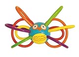 Manhattan Toy Zoo Winkel Owl Rattle and Sensory Teether [並行輸入品]