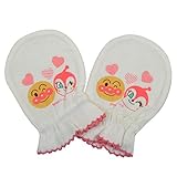 ベビー ミトン 手袋 アンパンマン お顔のひっかき防止に ANPANMAN BANDAI ia1509 ピンク