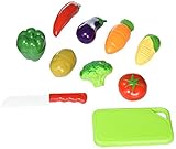 [リトルトレジャー]Little Treasures Healthy Vegetables Toy for Children's Playtime Kitchen Fun , Cut Chop the