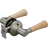 マツ六(Mazroc) レバー錠 エクレ 兼用取替バリアフリーレバー錠 空錠 EL5060-1MW-NSNC Nシルバー+Nクリア 木製レバー