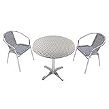 ガーデン3点セット ガーデンテーブル3点セット ガーデンテーブルセット 人工ラタン アルミチェア ダイニングチェア ロビーチェア ガーデンチェア スタッキングチェア ビーチチェア スタッキング アウト