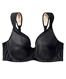 [ニッセン] レディース ブラジャー 大きいサイズ 理想のブラジャー (空気が通る モールドカップ ホック付) NEW黒 F95