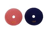 Hasle 研磨 大理石 大理石 建築石材 墓石 タイル 専用 ディスクグラインダー パッド 125mm 2 枚 セット #800 #1500