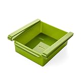 Lying キッチンの引き出しバッフル棚プラスチックフレーム多機能棚ラック収納用品 - キッチンを整えるために使用 ( 色 : 緑 )