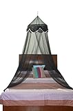 (Black) - OctoRose Sequins Bed Canopy Mosquito Net for All Size Bed, Dressing Room, Out Door Events 