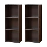 ワイエムワールド カラーボックス 2個組 A4対応 収納ラック オープンラック 本棚 書棚 (色：ブラウン)  00-hn-01001-2p