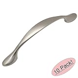 Cosmas 7325 – 96snサテンニッケルキャビネットハードウェアハンドルプル – 3 – 3 / 4 " ( 96 mm )穴中心 – 10パック