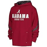 ユースAlabama Crimson Tideカッター刺繍合成パーカースウェットシャツ XS レッド