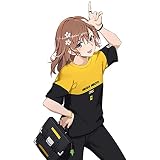 RUIBOCOS とある科学の超電磁砲 御坂 美琴 印象Tシャツ コスプレ衣装 男女兼用 夏服 (Tシャツ,M)