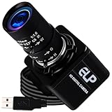 ELP 500万画素 光学ズーム ウェブカメラ 1944P 10倍ズーム Webカメラ 5-50mm 可変焦点レンズ カメラ フルHD 高速1944P 15FPS / 1080P 30FPS ズームカメラ 5mp Aptina MI5100 広角Webかめら 森林火災防止 HD監視 空港のセキュリティ監視 焦点距離アパチャー調整可能 カメラ
