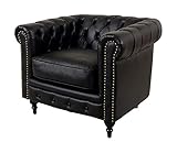 シングルソファ　VC1P32K 英国調　イングランドスタイル　ブリティッシュ風　チェスターフィールド　イギリスアンティークテイスト　フロアソファ　アームチェア　一人掛け　1人掛け　1P　クラブソファ　店舗家具　ホテル什器　レストラン家具　輸