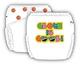 FuzziBunz Diaper Talk Elite One Size Diaper (Cupcake, White) by FuzziBunz [並行輸入品]